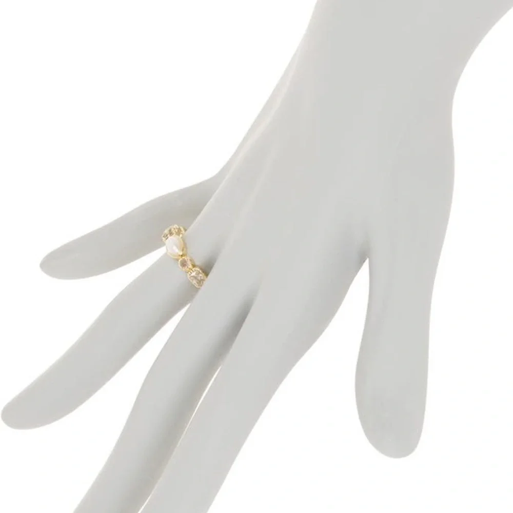 Covet Multi Stone Pearl Ring Size 5